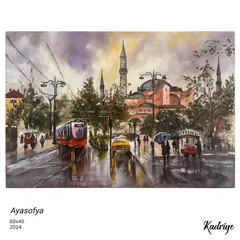 Ayasofya, yağlı boya resim